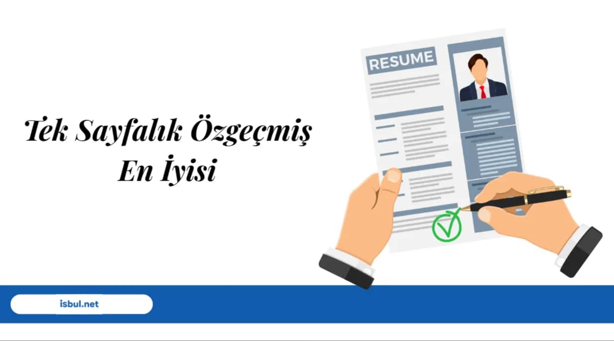 Tek Sayfalık Özgeçmiş En İyisi Tek Sayfalik Ozgecmis En Iyisi