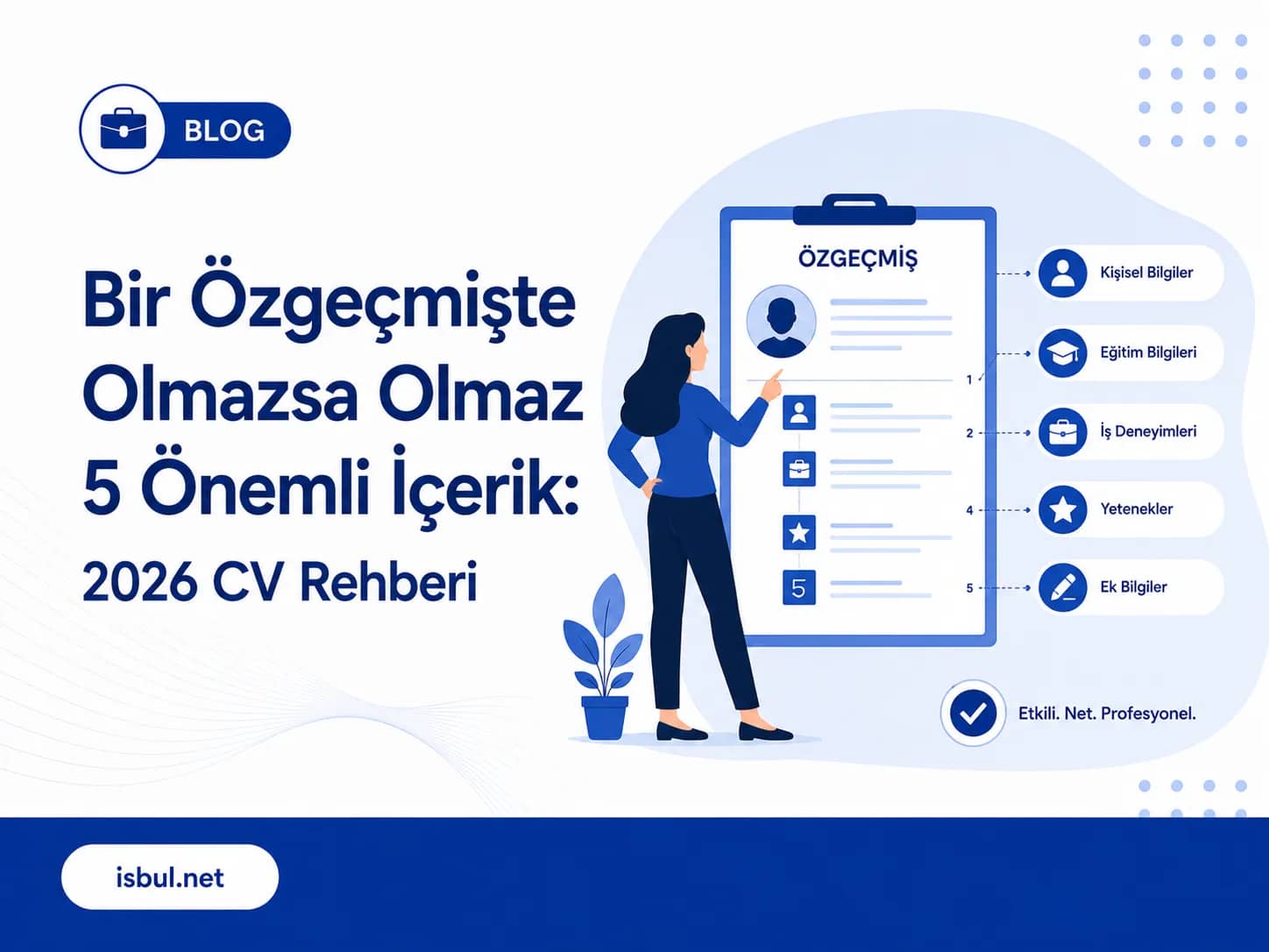 Bir Özgeçmişte Olmazsa Olmaz 5 Önemli İçerik: 2026 CV Rehberi Bir Ozgecmiste Olmazsa Olmaz 5 Onemli Icerik: 2026 CV Rehberi
