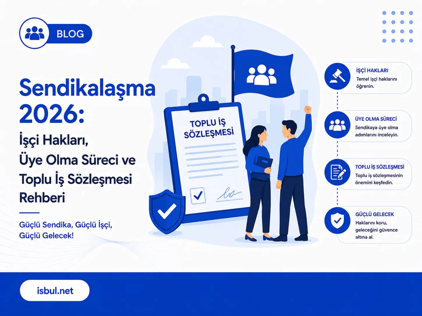 Sendikalaşma 2026: İşçi Hakları, Üye Olma Süreci ve Toplu İş Sözleşmesi Rehberi Sendikalasma 2026: Isci Haklari, Uye Olma Sureci ve Toplu Is Sozlesmesi Rehberi