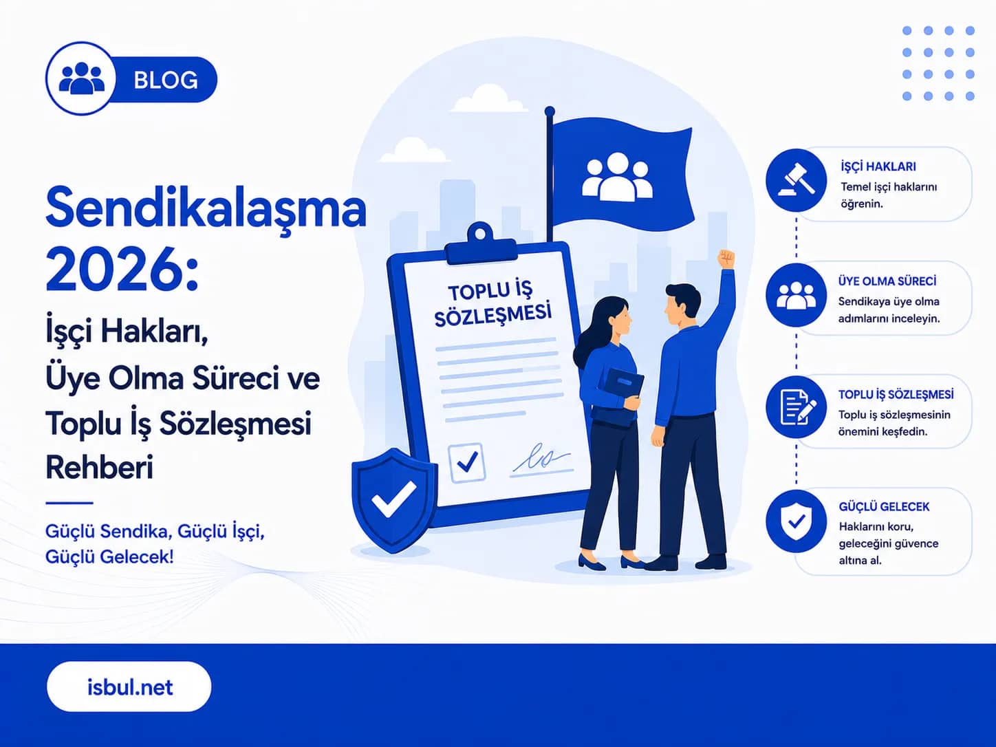 Sendikalaşma 2026: İşçi Hakları, Üye Olma Süreci ve Toplu İş Sözleşmesi Rehberi Sendikalasma 2026: Isci Haklari, Uye Olma Sureci ve Toplu Is Sozlesmesi Rehberi