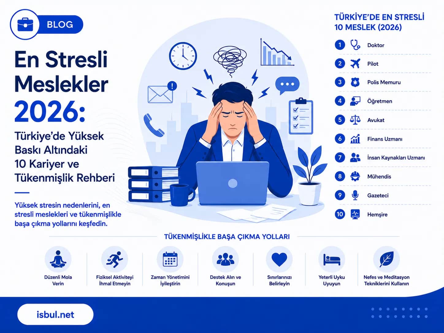 En Stresli Meslekler 2026: Türkiye'de Yüksek Baskı Altındaki 10 Kariyer ve Tükenmişlik Rehberi En Stresli Meslekler 2026: Turkiye'de Yuksek Baski Altindaki 10 Kariyer ve Tukenmislik Rehberi