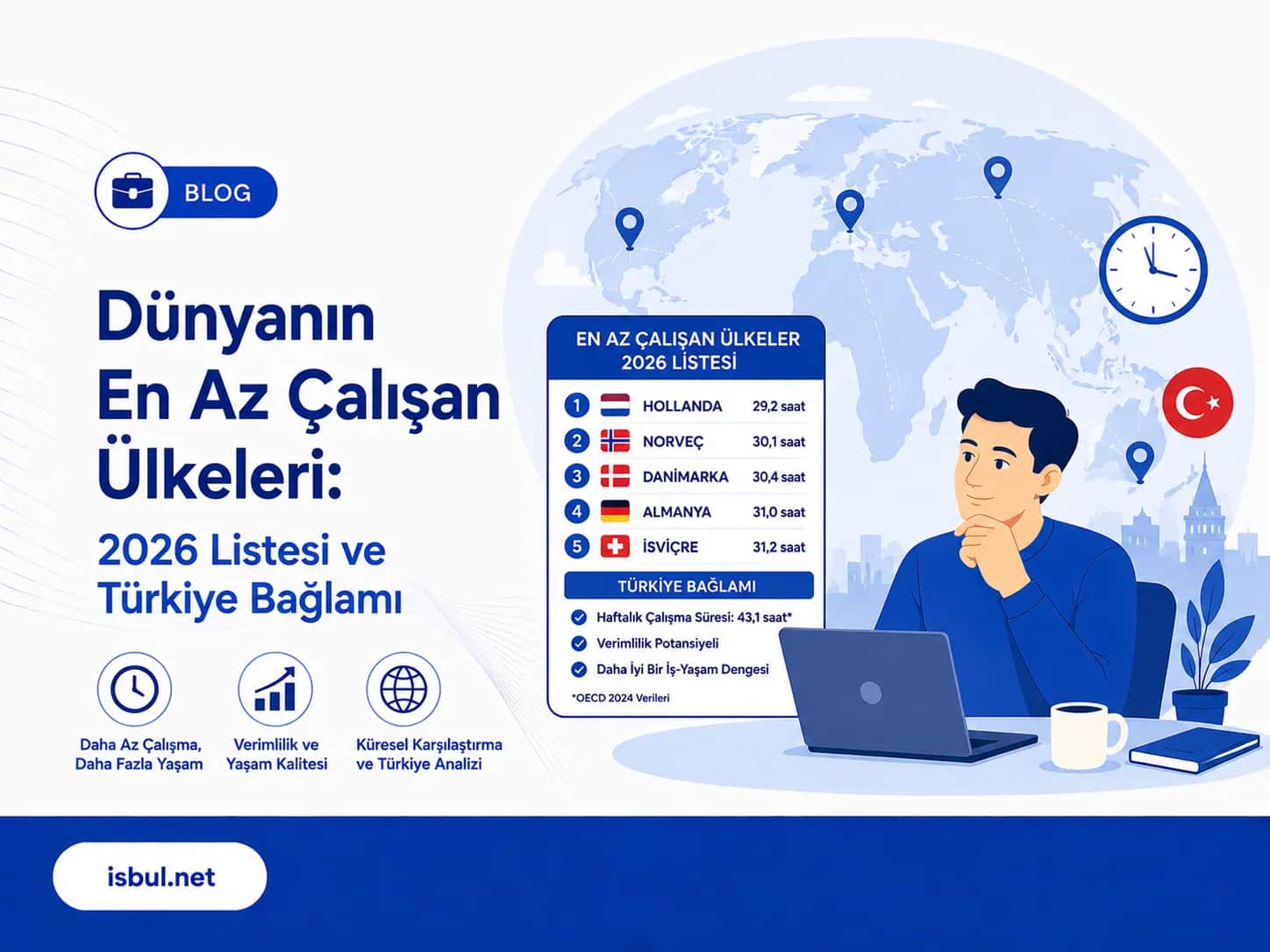 Dünyanın En Az Çalışan Ülkeleri: 2026 Listesi ve Türkiye Bağlamı Dunyanin En Az Calisan Ulkeleri: 2026 Listesi ve Turkiye Baglami
