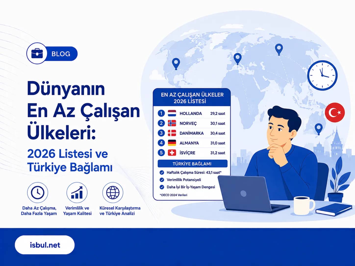 Dünyanın En Az Çalışan Ülkeleri: 2026 Listesi ve Türkiye Bağlamı Dunyanin En Az Calisan Ulkeleri: 2026 Listesi ve Turkiye Baglami