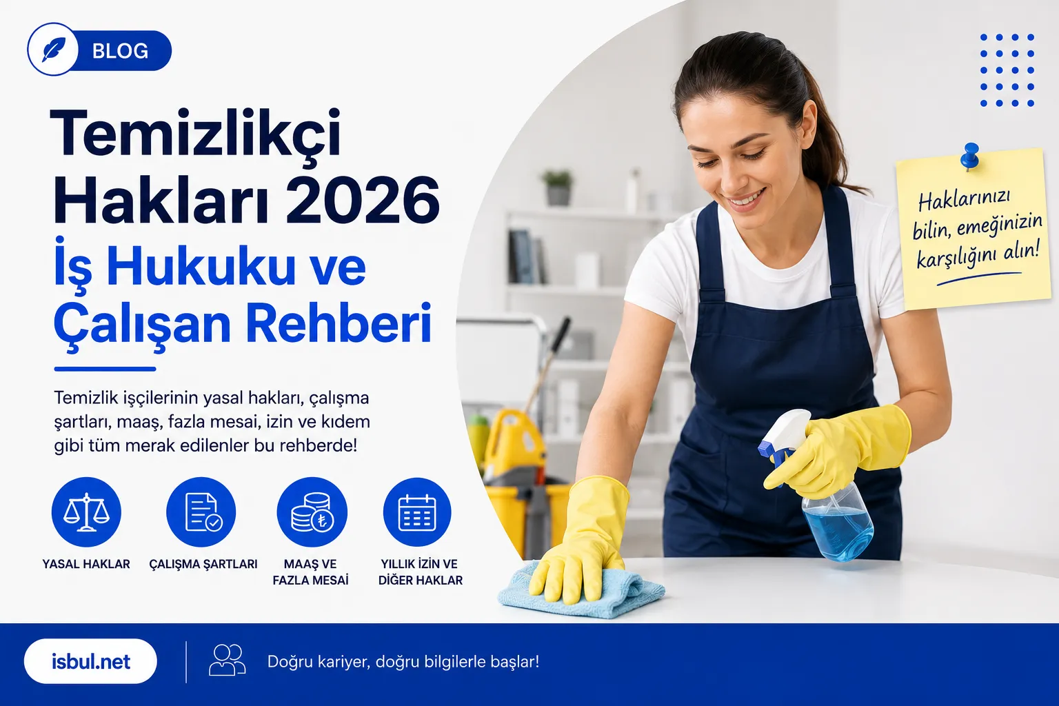 Temizlikçi Hakları Nelerdir? 2026 Türkiye İş Hukuku Rehberi Temizlikci Haklari Nelerdir? 2026 Turkiye Is Hukuku Rehberi