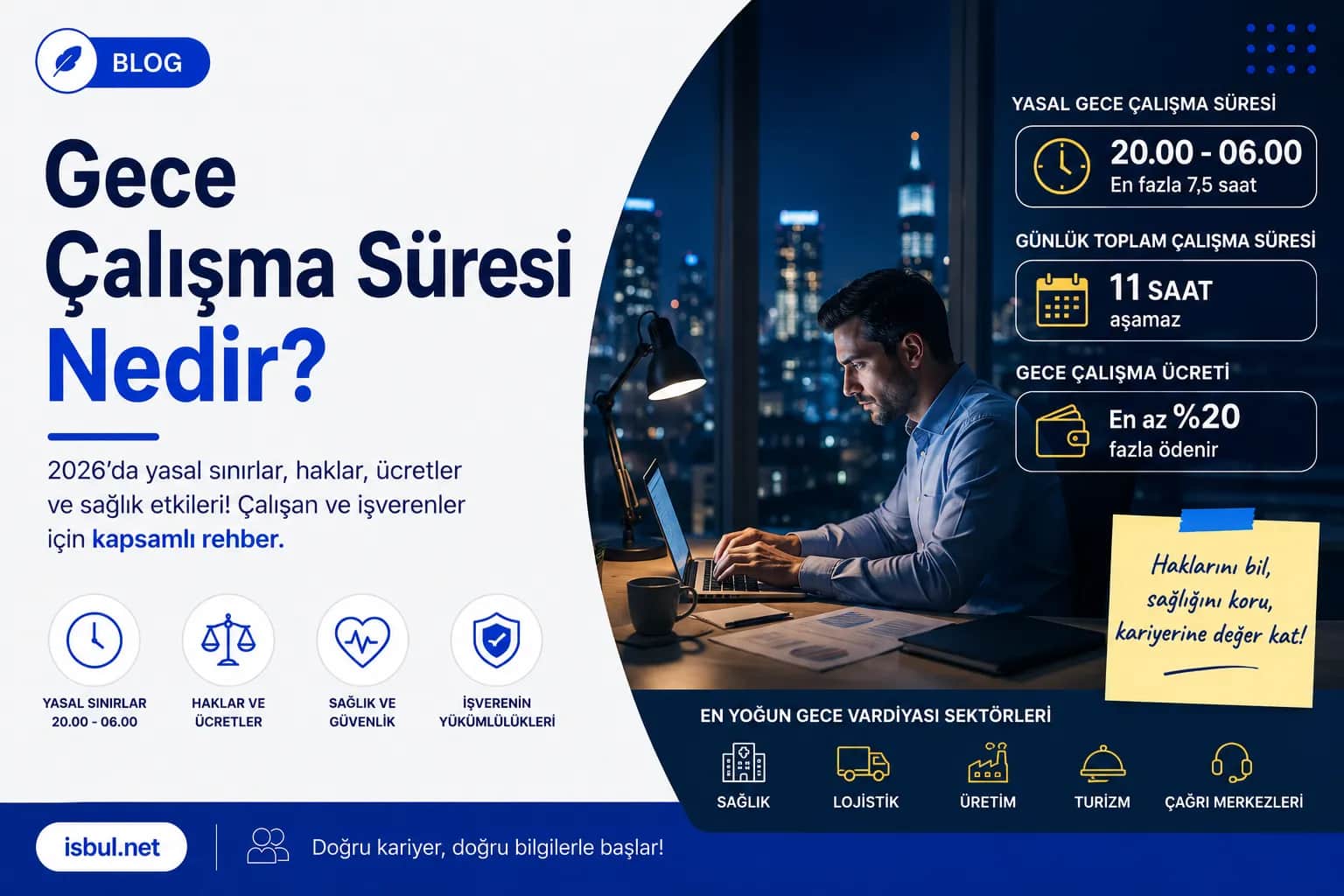 Gece Çalışma Süresi Nedir? 2026 Yasal Sınırlar Gece Calisma Suresi Nedir? 2026 Yasal Sinirlar