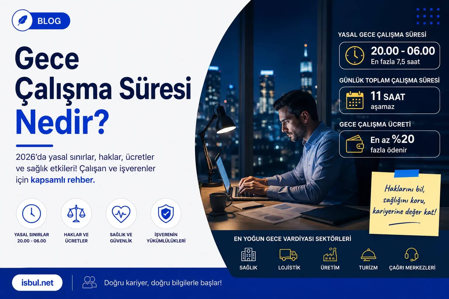 Gece Çalışma Süresi Nedir? 2026 Yasal Sınırlar Gece Calisma Suresi Nedir? 2026 Yasal Sinirlar