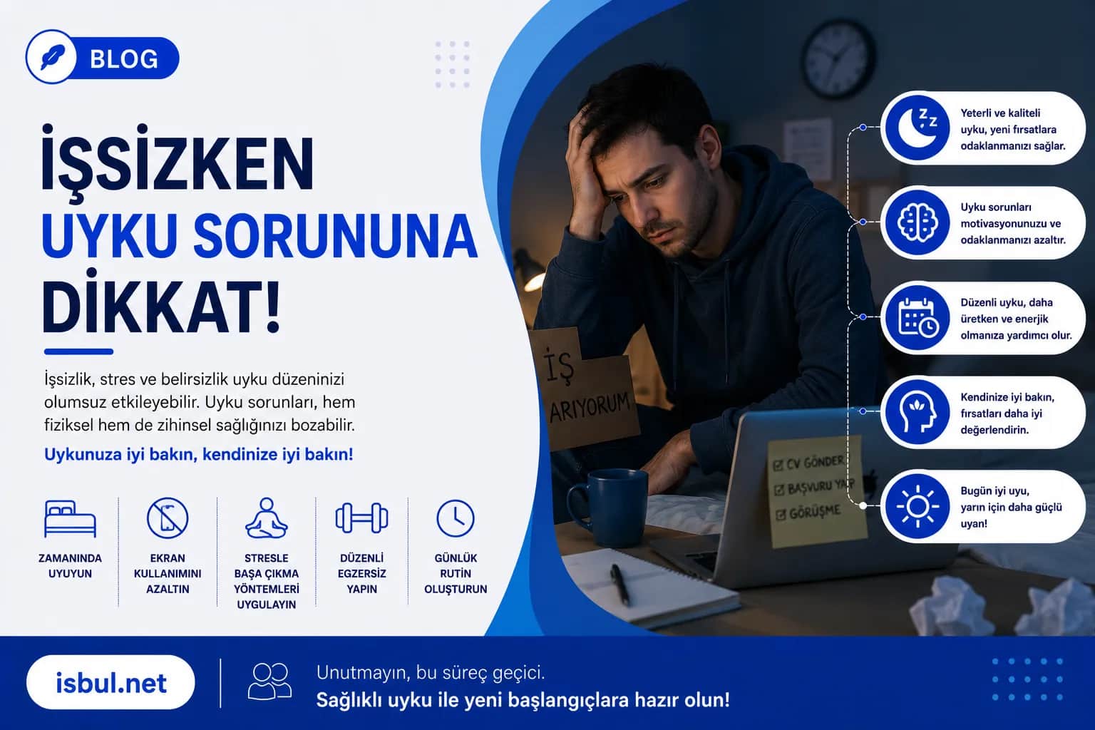 İşsizken Uyku Sorununa Dikkat! Issizken Uyku Sorununa Dikkat!