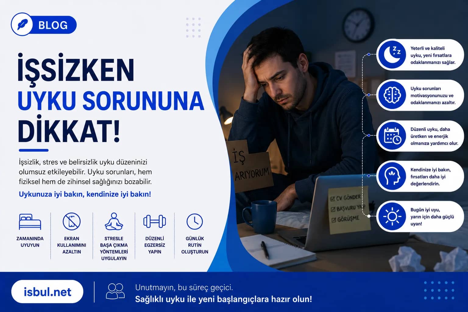 İşsizken Uyku Sorununa Dikkat! Issizken Uyku Sorununa Dikkat!