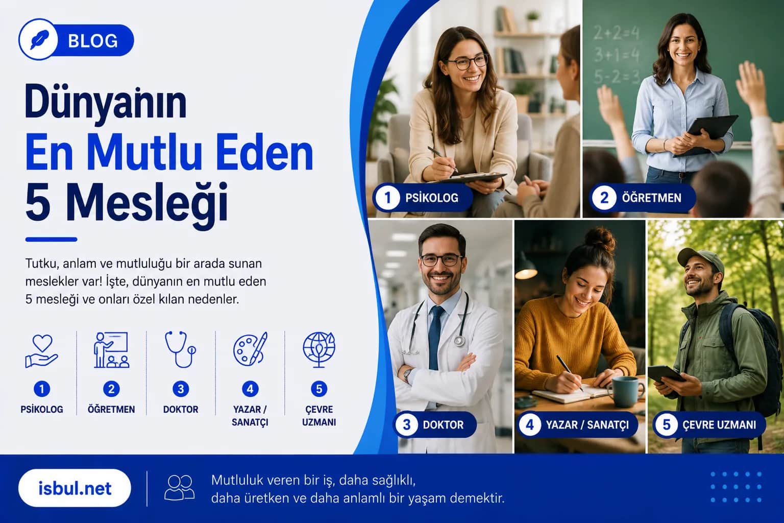 Dünyanın En Mutlu Eden 5 Mesleği Dunyanin En Mutlu Eden 5 Meslegi