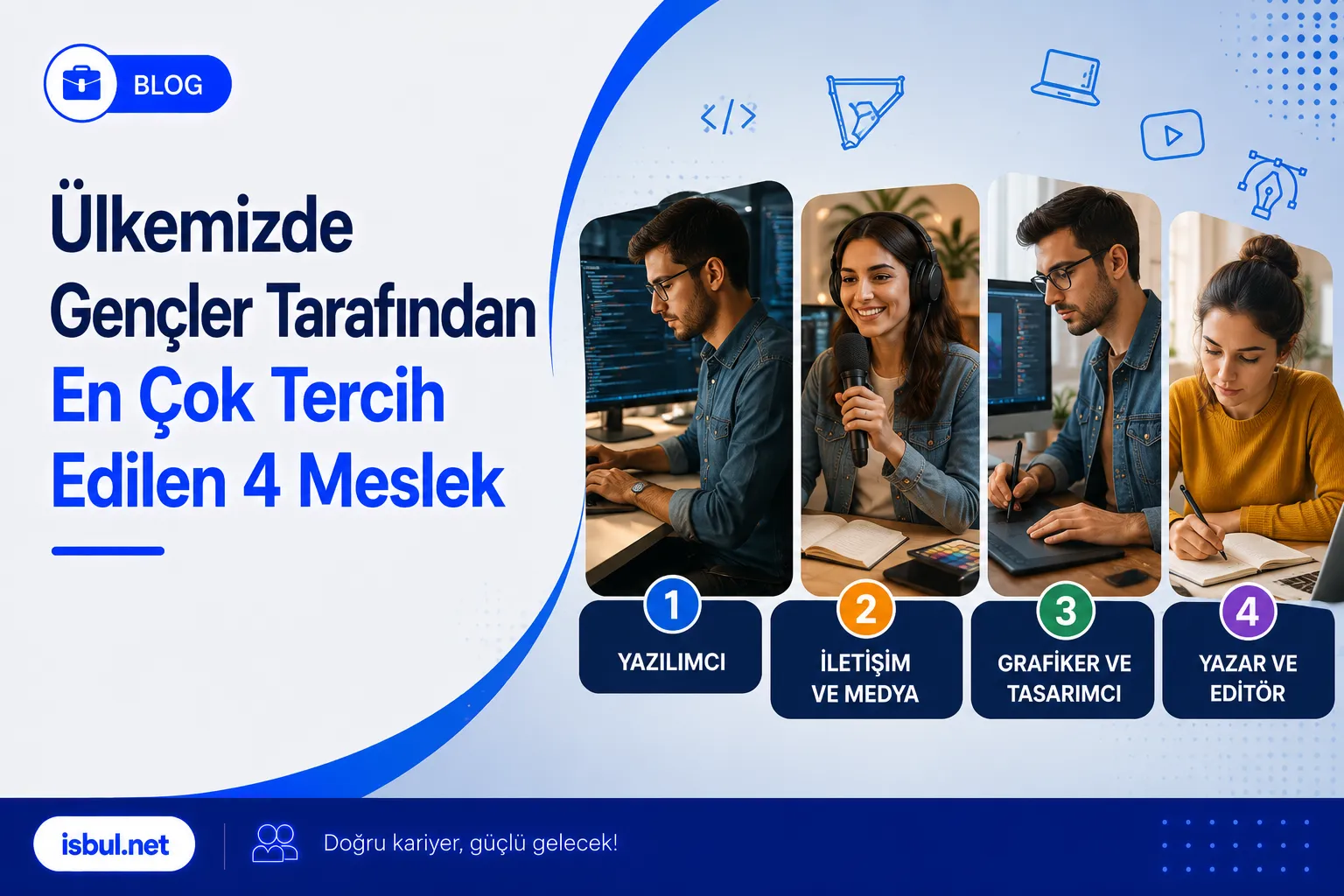 Ülkemizde Gençler Tarafından En Çok Tercih Edilen 4 Meslek Ulkemizde Gencler Tarafindan En Cok Tercih Edilen 4 Meslek