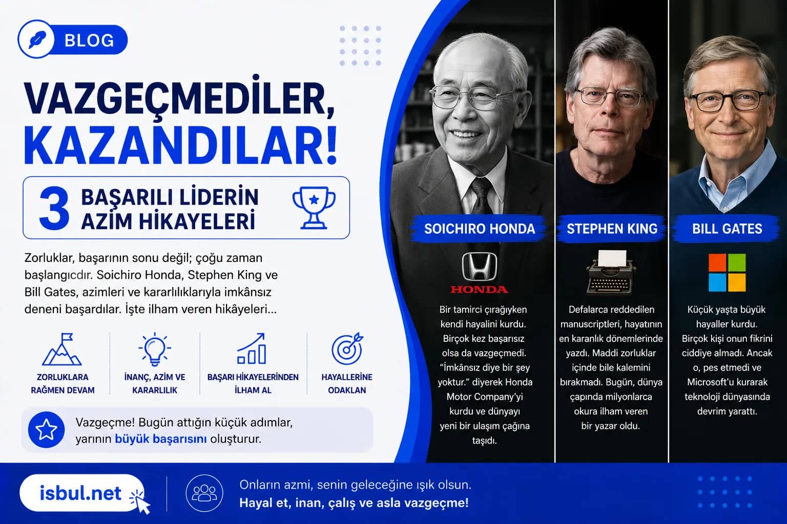 Vazgeçmediler ve Kazandılar! Tüm Dünyanın Konuştuğu 3 Başarılı Liderin Azim Hikayeleri Vazgecmediler ve Kazandilar! Tum Dunyanin Konustugu 3 Basarili Liderin Azim Hikayeleri