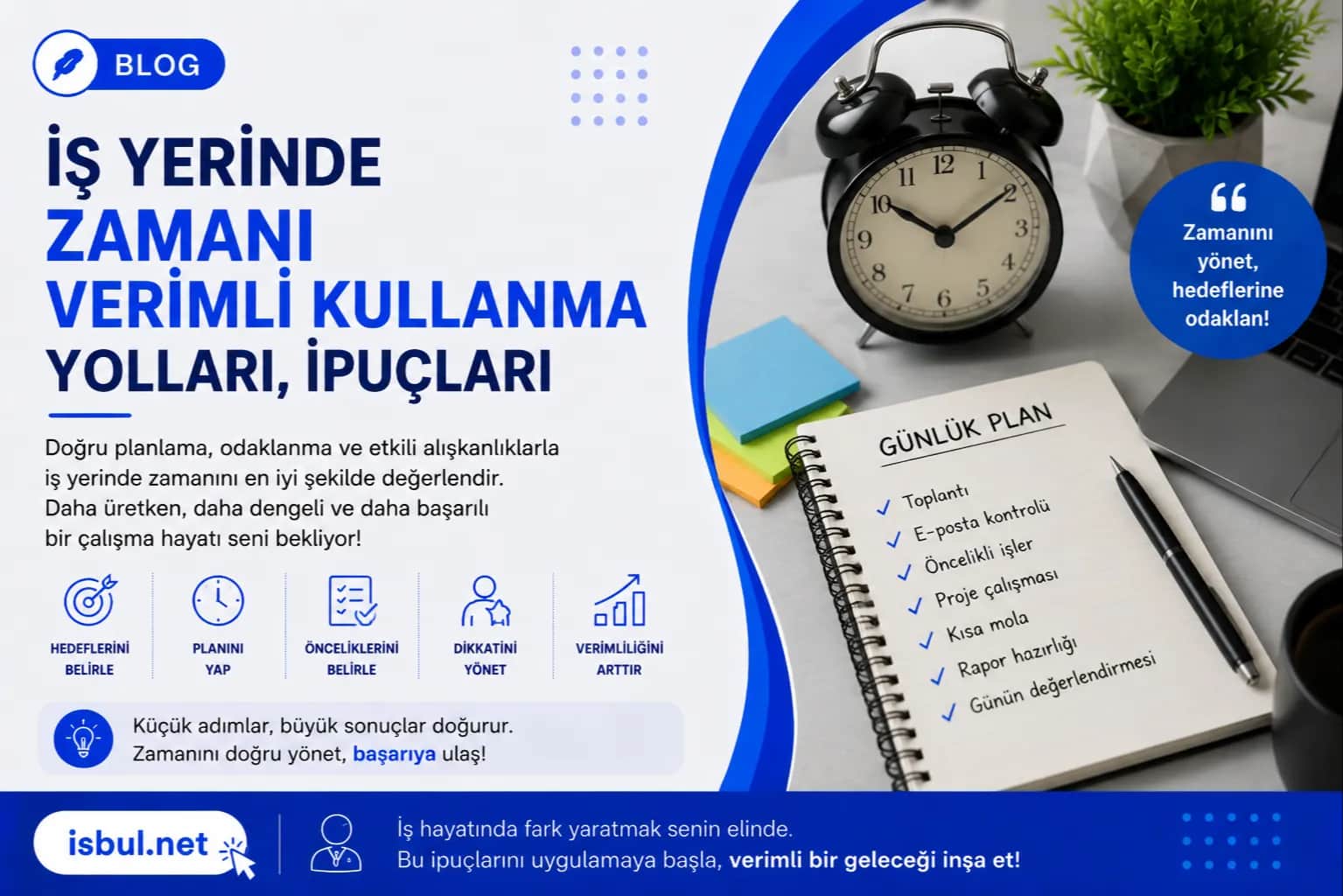 İş Yerinde Zamanı Verimli Kullanma Yolları, İpuçları Is Yerinde Zamani Verimli Kullanma Yollari, Ipuclari