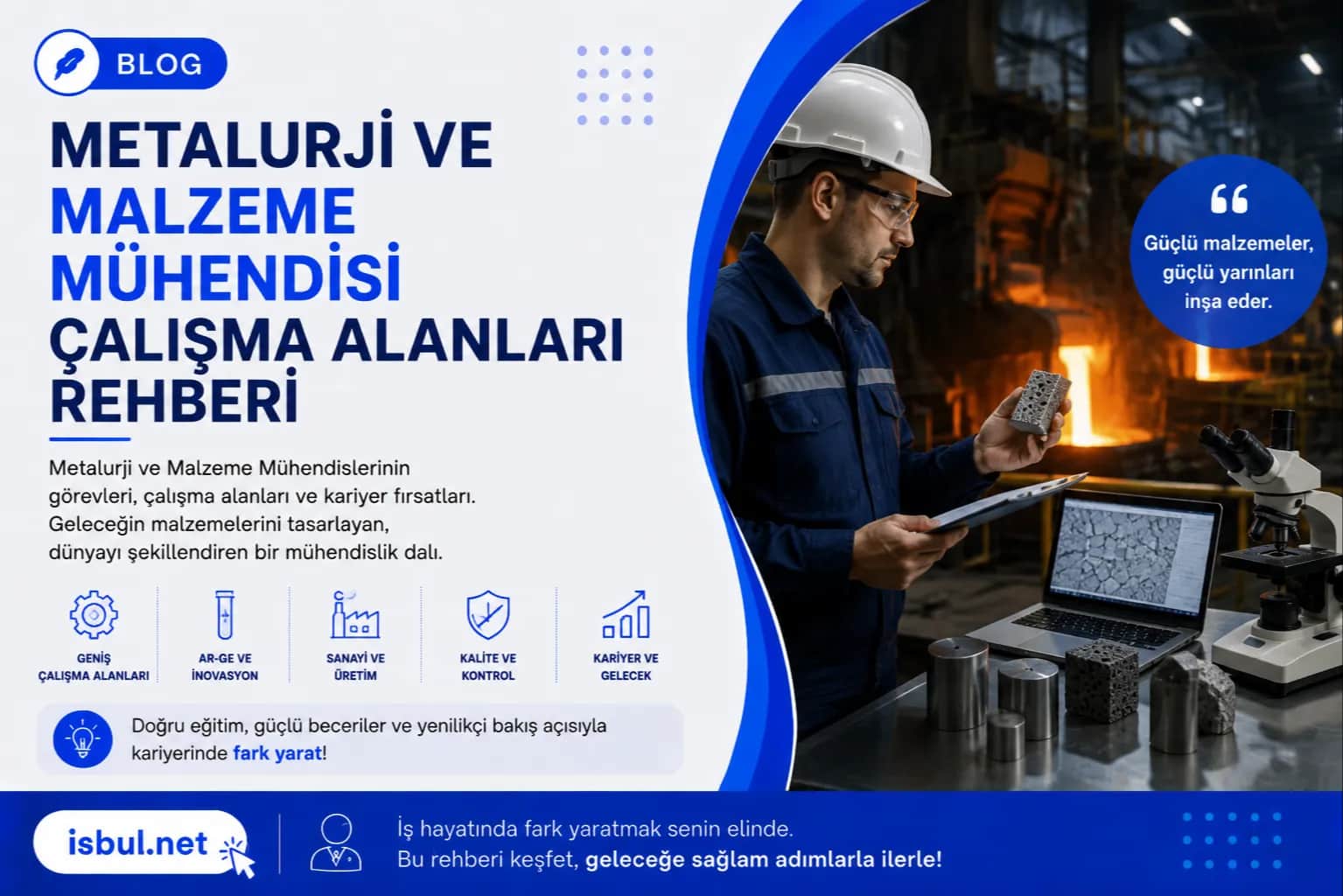 Metalurji ve Malzeme Mühendisi Çalışma Alanları Rehberi Metalurji ve Malzeme Muhendisi Calisma Alanlari Rehberi