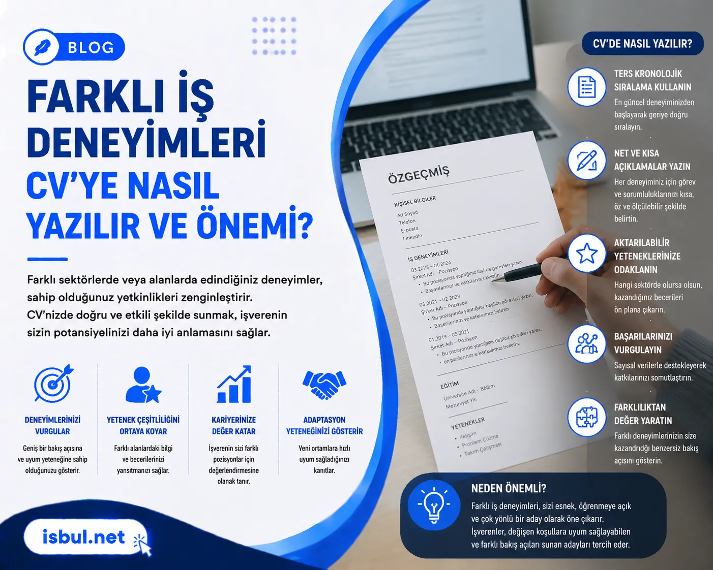 Farklı İş Deneyimleri CV’ye Nasıl Yazılır ve Önemi Farkli Is Deneyimleri CV’ye Nasil Yazilir ve Onemi