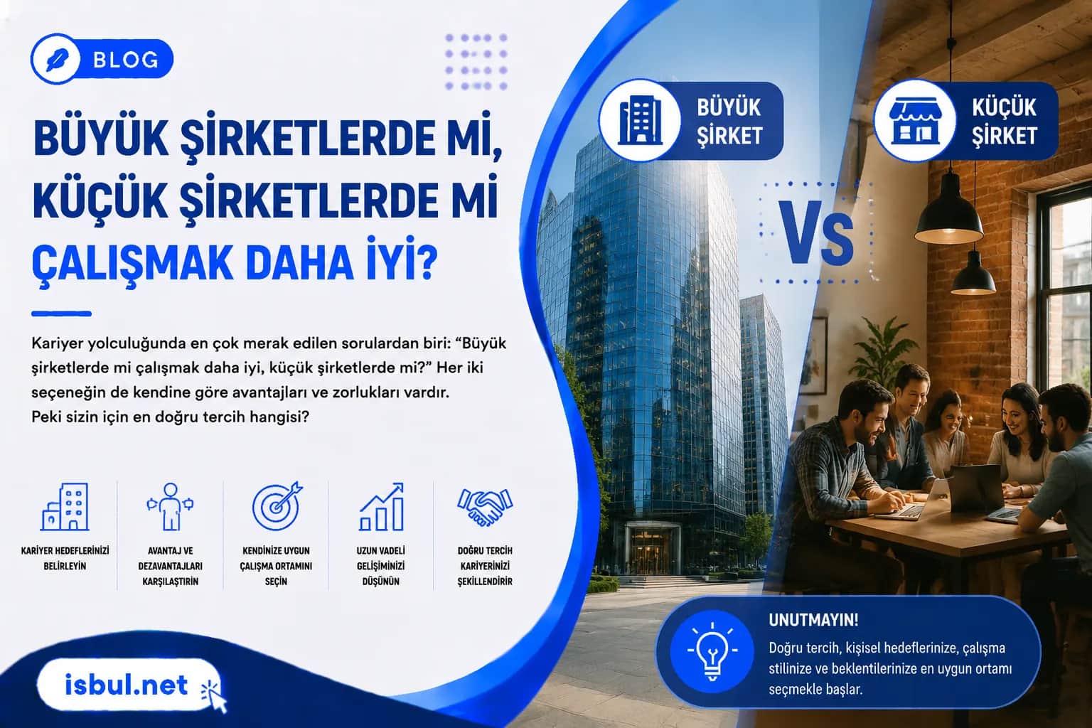 Büyük Şirketlerde mi, Küçük Şirketlerde mi Çalışmak Daha İyi? Buyuk Sirketlerde mi, Kucuk Sirketlerde mi Calismak Daha Iyi?