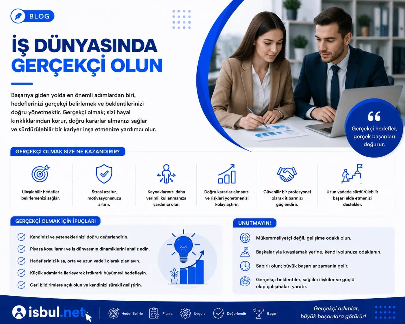 Makaleler İş Dünyasında Gerçekçi Olun Makaleler İş Dünyasında Gerçekçi Olun