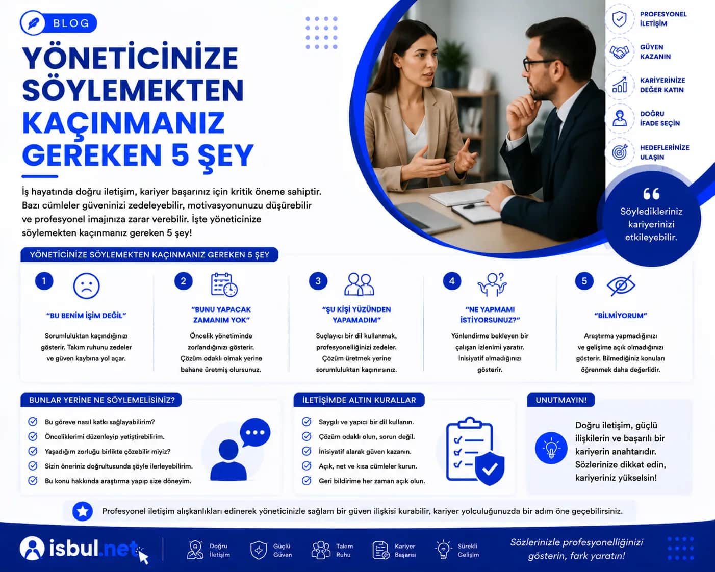 Yöneticinize Söylemekten Kaçınmanız Gereken 5 Şey Yöneticinize Söylemekten Kaçınmanız Gereken 5 Şey