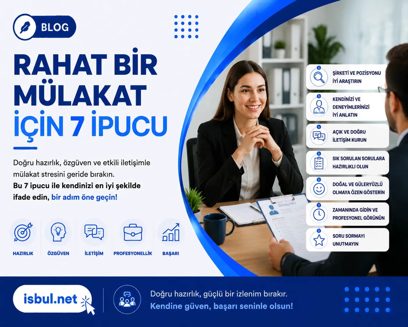 Rahat Bir Mülakat İçin 7 İpucu Rahat Bir Mülakat İçin 7 İpucu